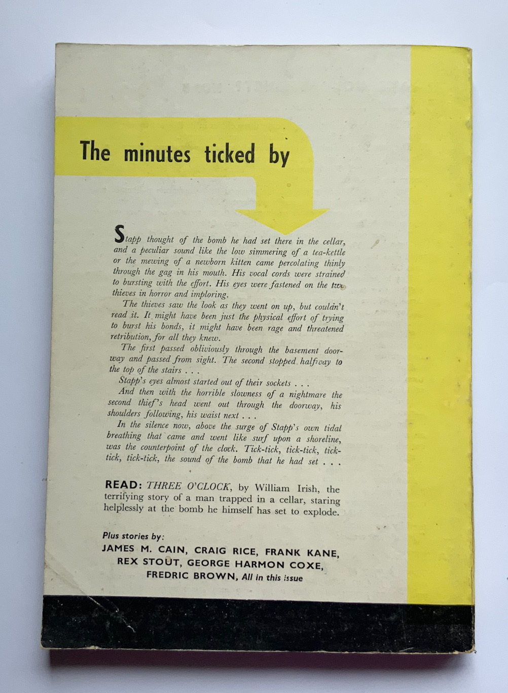 VERDICT English crime pulp fiction book November 1953
